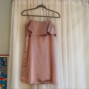 Urban Outfitters Kimchi Blue Silk Pink Mini Dress